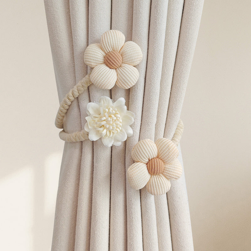 Flower Curtain Buckle Straps Tieback Holdback Home Decor