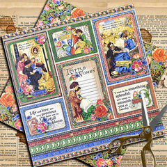 12pcs Retro Lady Stickers for Journal Decoration DIY Crafts