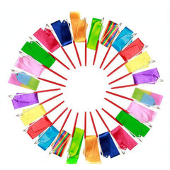 Rhythmic Gymnastics Ribbon Dance Handheld Twirling Wands On Sticks