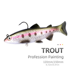 1pc PVC Fishing Lures T Tail Soft Lures Swimbait Fishing Tackle