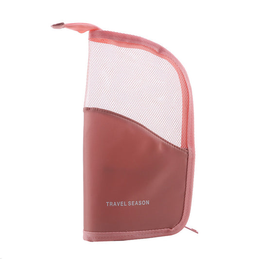 Makeup Brush Organizer Bag Portable Stand Up Makeup Brush Holder