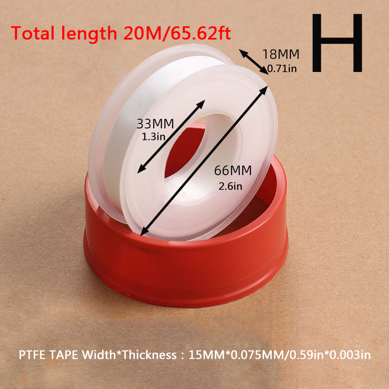 PTFE Water Pipe Thread Seal Tape 20M Roll
