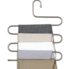1pc Stainless Steel Clothing Holder Trousers Hangers Holders