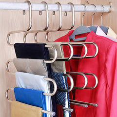 1pc Stainless Steel Clothing Holder Trousers Hangers Holders