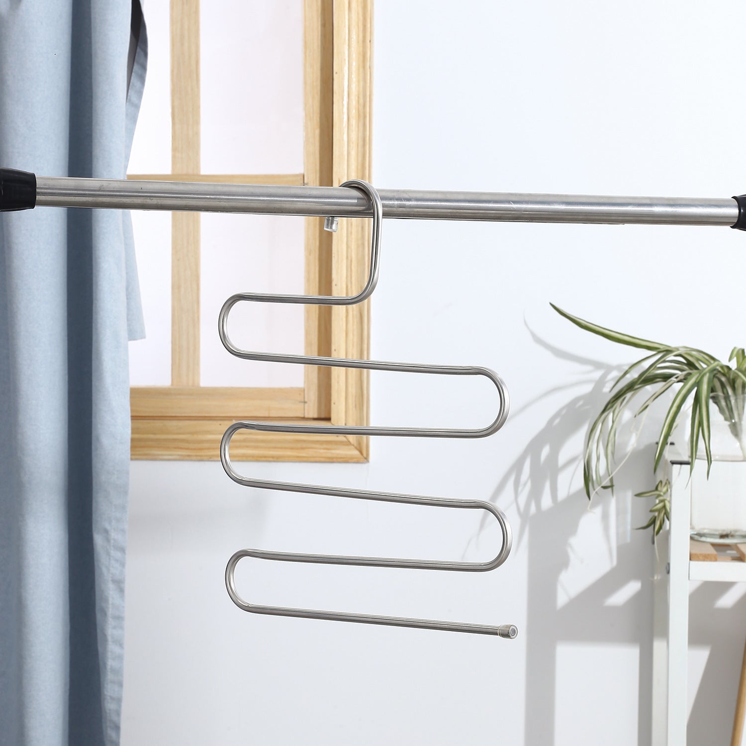 1pc Stainless Steel Clothing Holder Trousers Hangers Holders