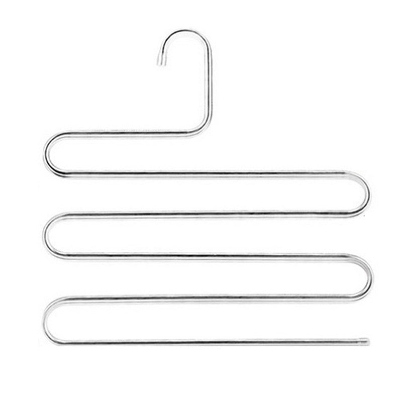 1pc Stainless Steel Clothing Holder Trousers Hangers Holders