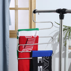 1pc Stainless Steel Clothing Holder Trousers Hangers Holders