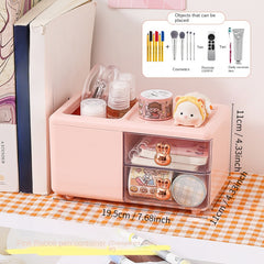 Desk Storage Box Drawer Transparent Desk