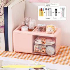 Desk Storage Box Drawer Transparent Desk