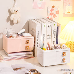 Desk Storage Box Drawer Transparent Desk