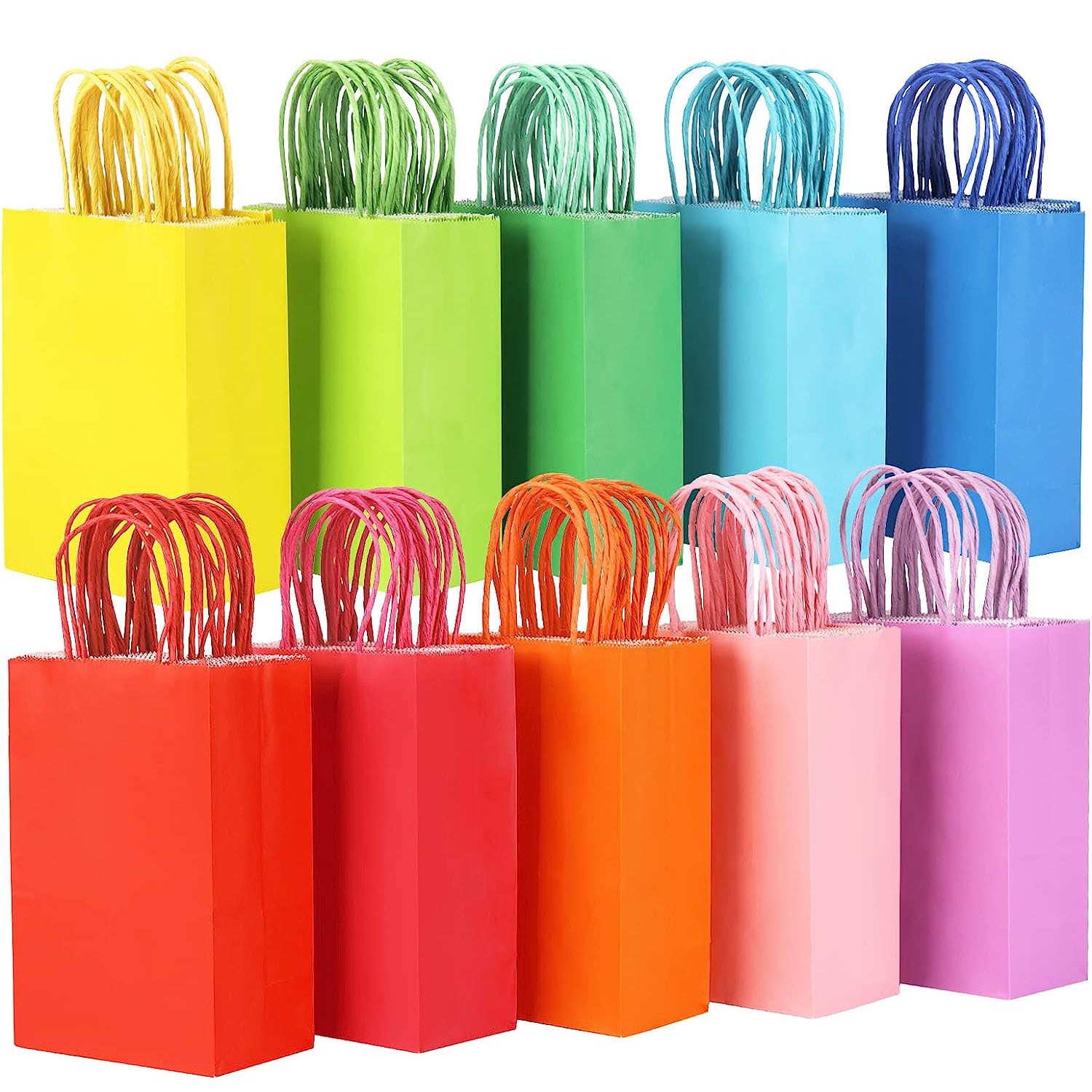 12pcs Gift Bags Bulk Party Favor Bags For Christmas Birthday Wedding