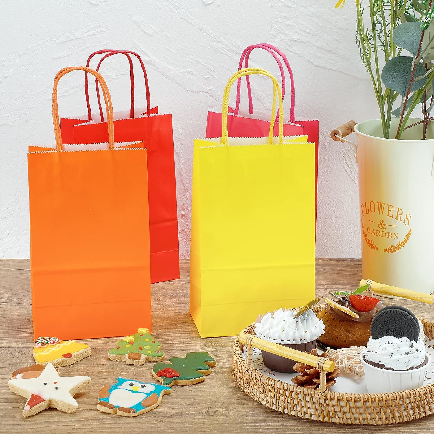 12pcs Gift Bags Bulk Party Favor Bags For Christmas Birthday Wedding