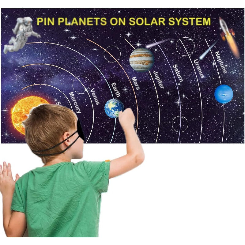 Solar System Party Game 24 Planet Stickers Large Posters