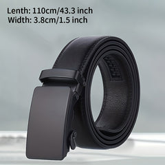 Men's Auto Buckle Business Leather Belt