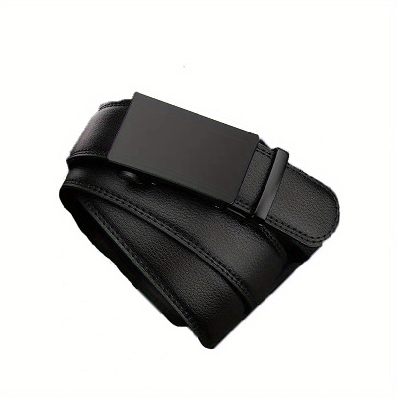 Men's Auto Buckle Business Leather Belt