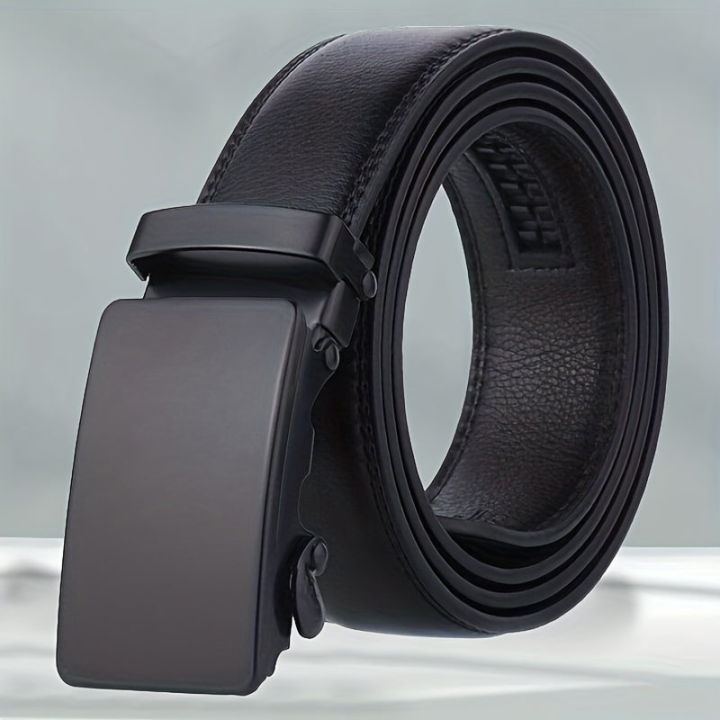Men's Auto Buckle Business Leather Belt