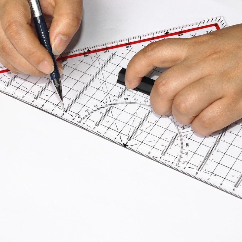 Triangle Ruler Protractor Measurement Stationery