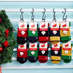 5 Pairs Christmas Sports Socks Comfortable Holiday Design