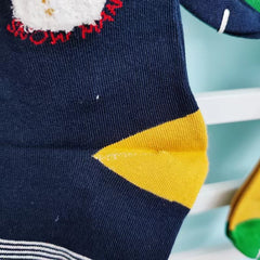 5 Pairs Christmas Sports Socks Comfortable Holiday Design