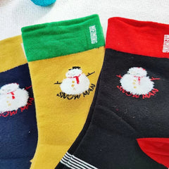 5 Pairs Christmas Sports Socks Comfortable Holiday Design