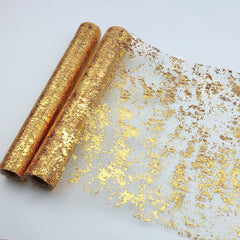 2pcs Sequin Gold Mesh Table Runner Roll Event Party Decorations
