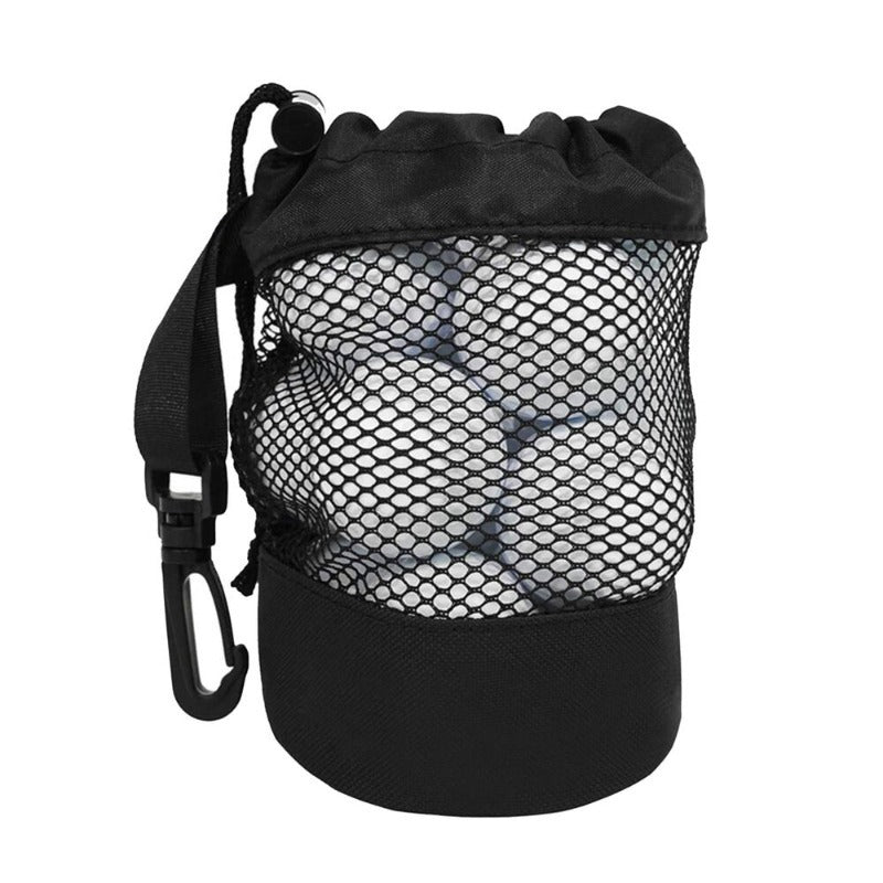 Portable Nylon Golf Ball Pouch Bag with Hook