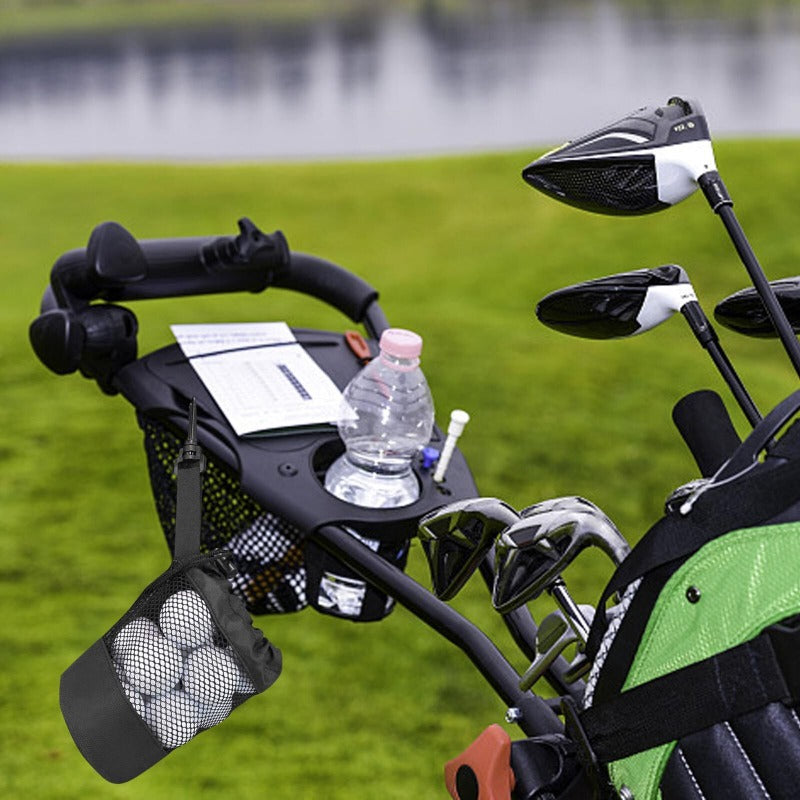 Portable Nylon Golf Ball Pouch Bag with Hook