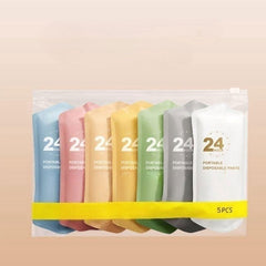 7pcs Women's Disposable Underwear Outdoor Travel Period