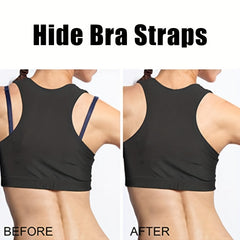 4 Pcs Invisible Bra Strap Clips Non slip Buckles for Braless Look