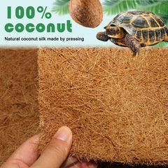 3pcs Coconut Fiber Terrarium Liner for Reptiles, Snakes, Geckos, Turtle Bedding