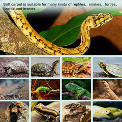 3pcs Coconut Fiber Terrarium Liner for Reptiles, Snakes, Geckos, Turtle Bedding