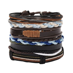 DIY Multicolor Braided Bracelet Set Hand Rope Accessories