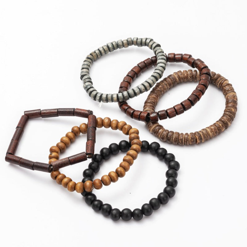 DIY Multicolor Braided Bracelet Set Hand Rope Accessories