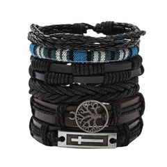 DIY Multicolor Braided Bracelet Set Hand Rope Accessories