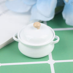 1pc Dollhouse Mini Metal Cooking Stockpot Dollhouse Cookware Mini Candy Stockpot