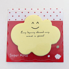 30 Shaped Fluorescent Memo Stickers Cartoon Sticky Notes