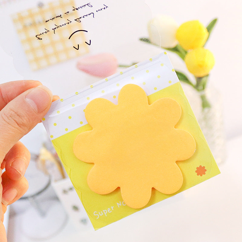 30 Shaped Fluorescent Memo Stickers Cartoon Sticky Notes