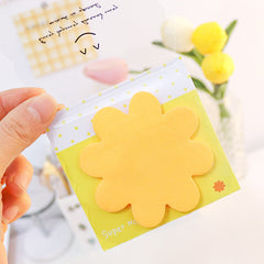 30 Shaped Fluorescent Memo Stickers Cartoon Sticky Notes