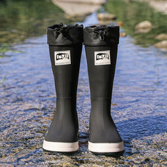 Waterproof PVC Mid Calf Rain Boots Lightweight Non Slip Rain Shoes