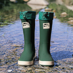 Waterproof PVC Mid Calf Rain Boots Lightweight Non Slip Rain Shoes