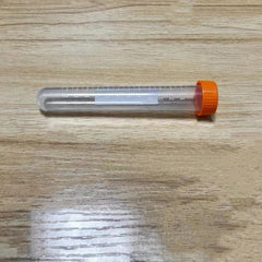 100pcs 10ml 15ml Transparent Test Tube Vials w/ Lids Lab Sample Storage