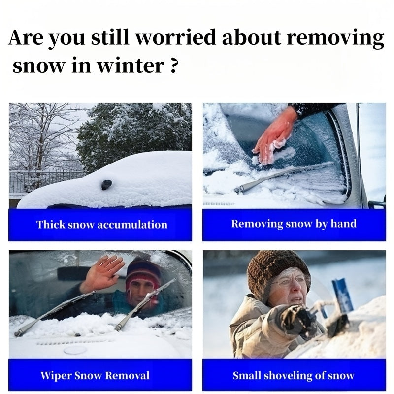 Car Snow Removal Shovel Tool Three-in-One Snow Brush Defrost Ice Removal