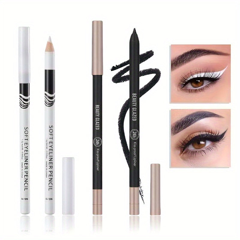 Matte Gel Eyeliner Pencil Set - Waterproof & Long Lasting