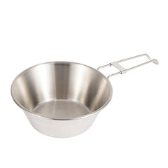 Stainless Steel Folding Bowl Picnic Rice Bowl Barbecue Cup