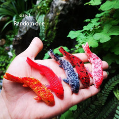 5pcs Resin Koi Carp Fishbowl Model Small Statue Resin Craft