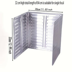 Aluminum Anti-fouling Baffle Gas Stove Splash Guard Outdoor Cooking