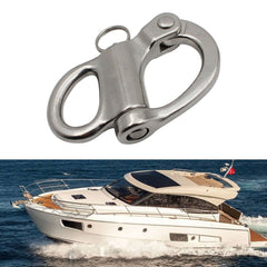 Stainless Boat Anchor Chain Eye Shackle Swivel Hook Snap 52 36mm
