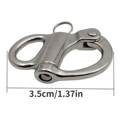 Stainless Boat Anchor Chain Eye Shackle Swivel Hook Snap 52 36mm