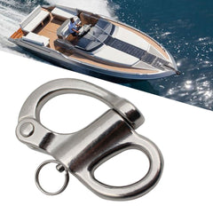 Stainless Boat Anchor Chain Eye Shackle Swivel Hook Snap 52 36mm
