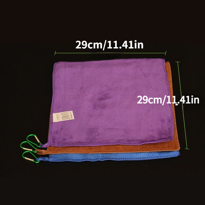 Outdoor Fishing Hand Towels with Carabiners - Small Hand Towels for Camping